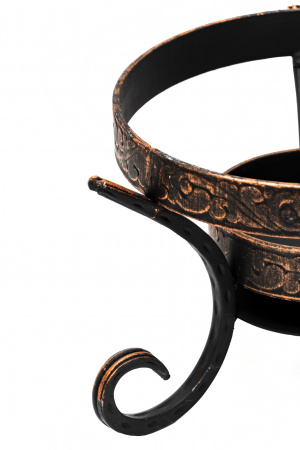 Садж чугунный 50 см + Подставка под садж "Шелковый путь"